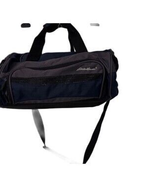 Eddie Bauer Men's Charcoal and Navy Duffel Bag